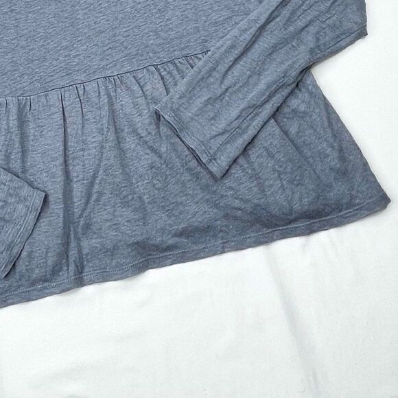 Madewell Modern Linen Peplum Top - Picture 7 of 8